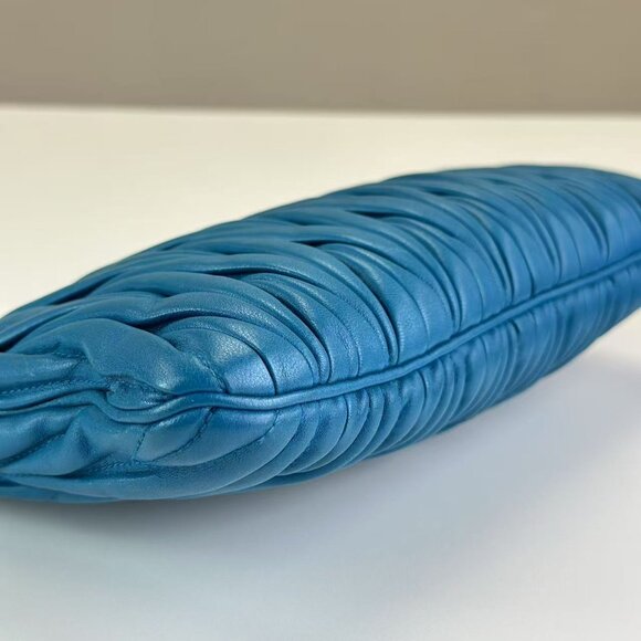 Miu Miu Blue Leather Shoulder Bag Crossbody - Picture 3 of 9